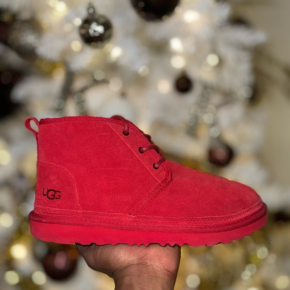 UGG Kids Red Suede Boots